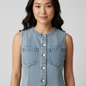 NEW Pistola Classic Blue Denim Vest